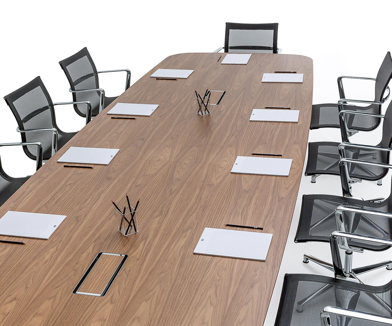 ICF Unitable Manager Walnuss Design Konferenztisch mit Stromanschluss ICF Unitable Manager Walnuss Design Konferenztisch mit Stromanschluss