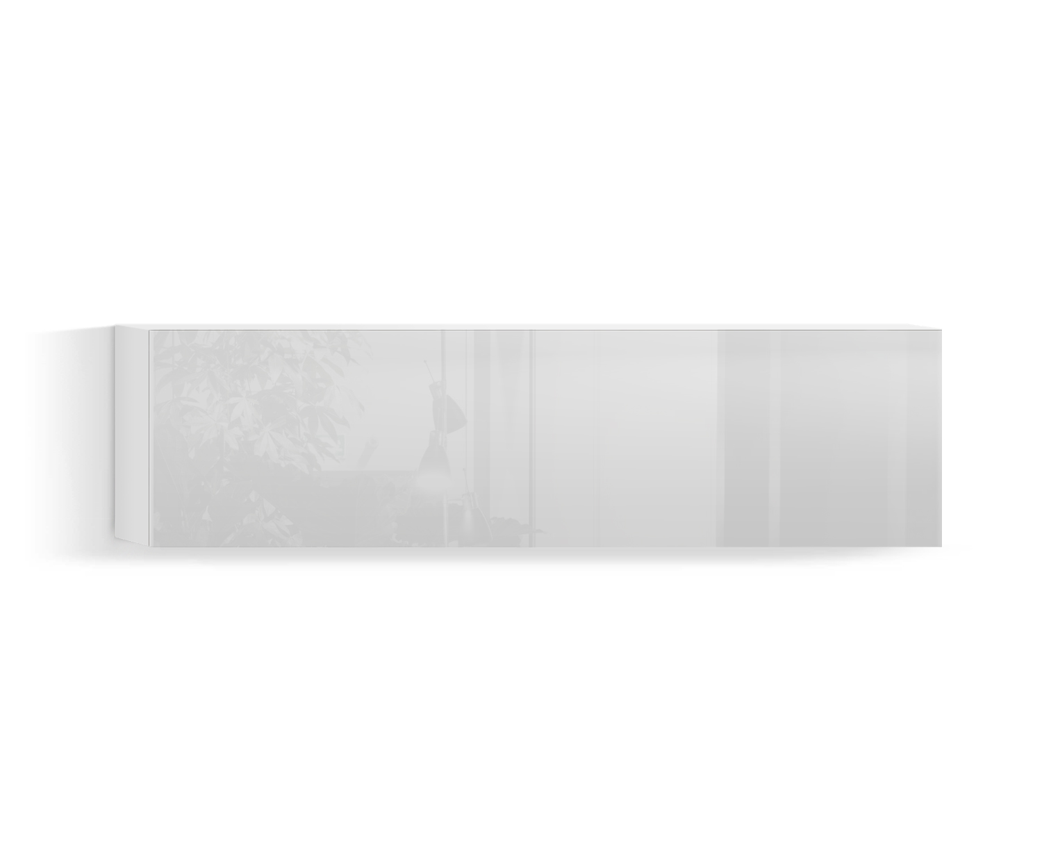 Design Wohnzimmer Hängeschrank Horizontal H32 B120 unten weiss400 Design Wohnzimmer Hängeschrank Horizontal H32 B120 unten weiss400
