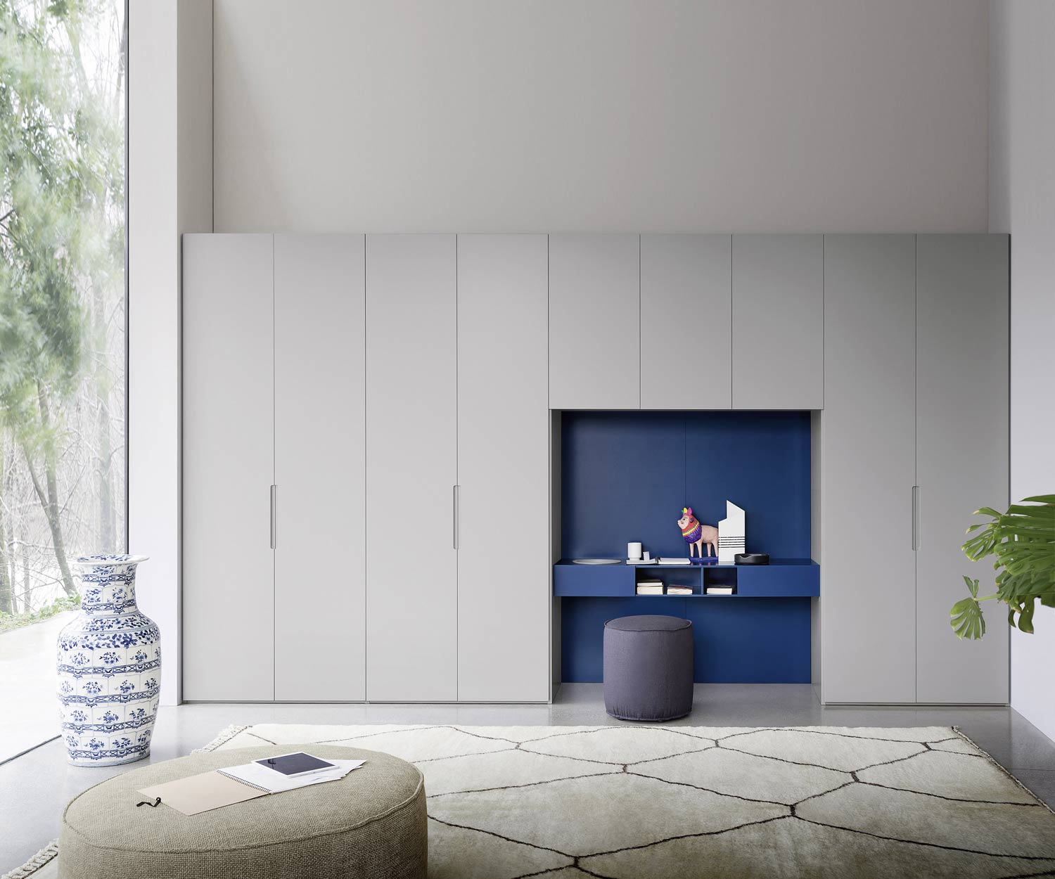 Hochwertiger Novamobili Design Kleiderschrank mit Schreibtisch Hochwertiger Novamobili Design Kleiderschrank mit Schreibtisch