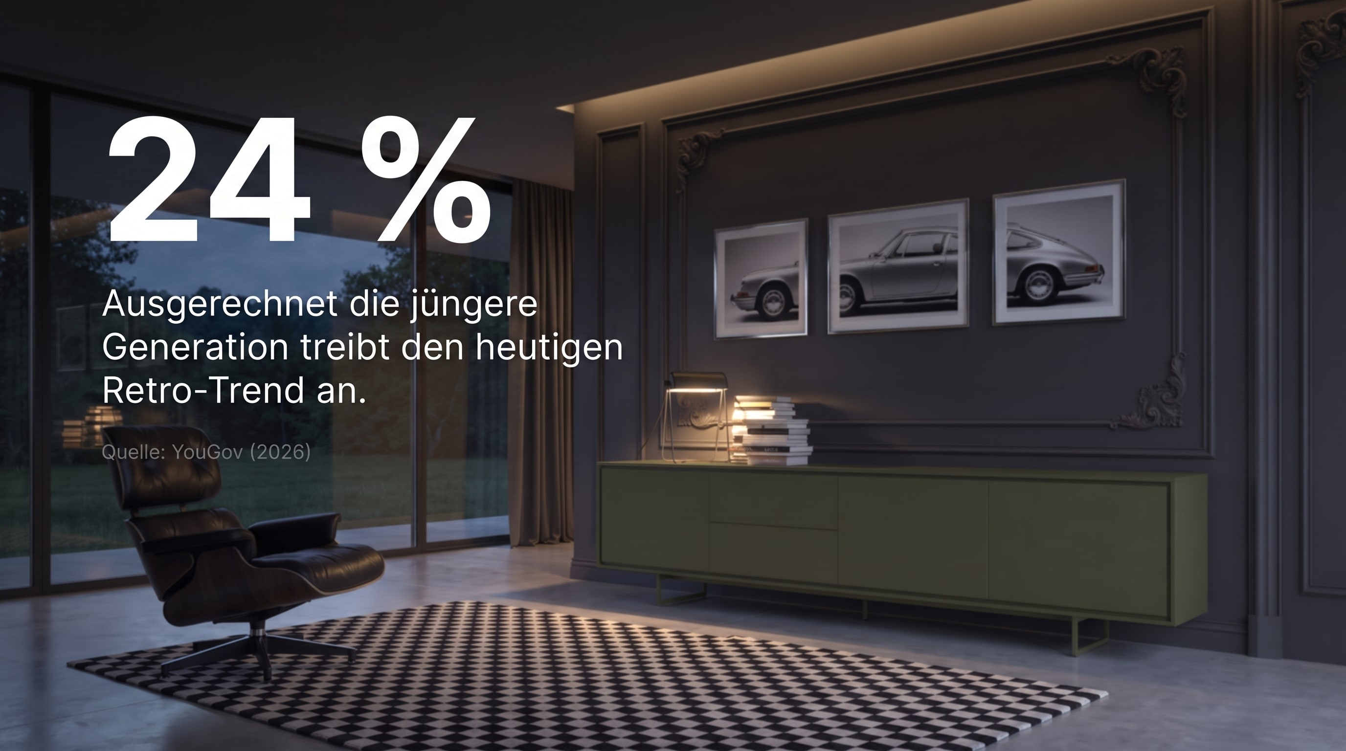 24 % – Ausgerechnet die jüngere Generation treibt den heutigen Retro-Trend an.