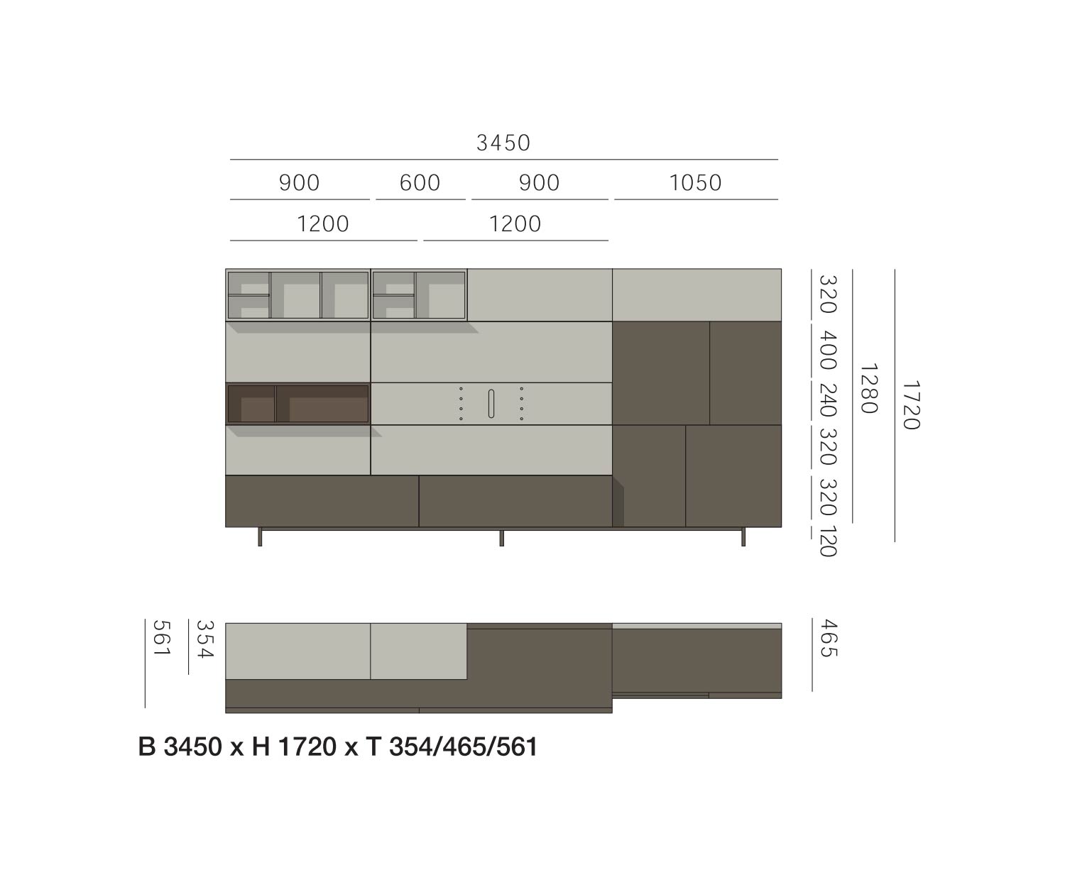 Livitalia Designer Wohnwand C34 Maße Skizze Größen Größenangaben Livitalia Designer Wohnwand C34 Maße Skizze Größen Größenangaben