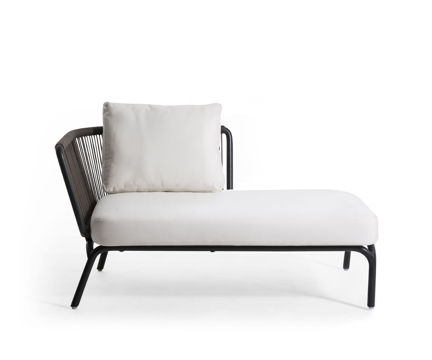 Oasiq Yland Chaiselongue 2er Sofa mit Rahmen aus Aluminium in Anthrazit Oasiq Yland Chaiselongue 2er Sofa mit Rahmen aus Aluminium in Anthrazit