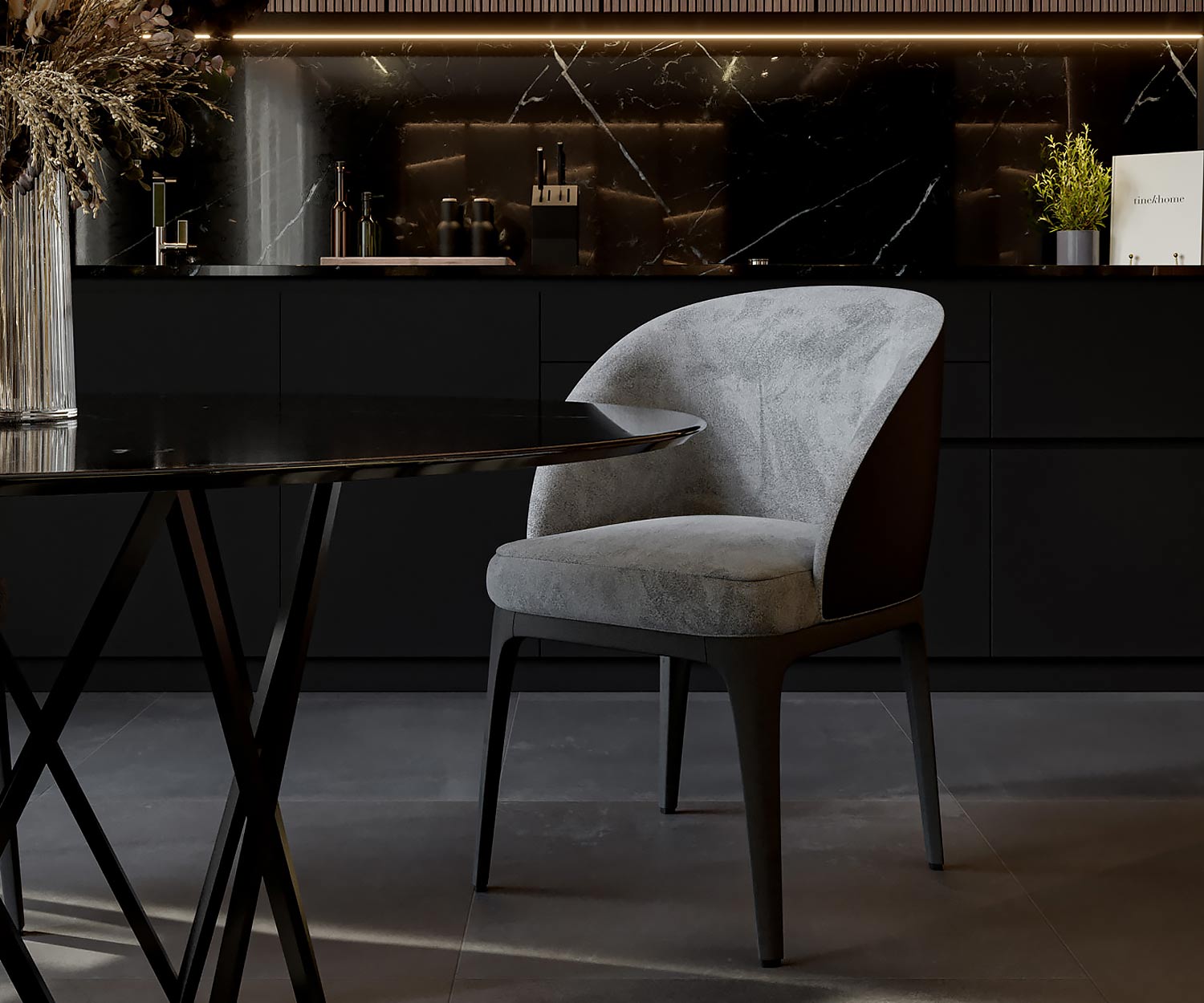 Design Samtbezug Armlehnenstuhl Design Samtbezug Armlehnenstuhl