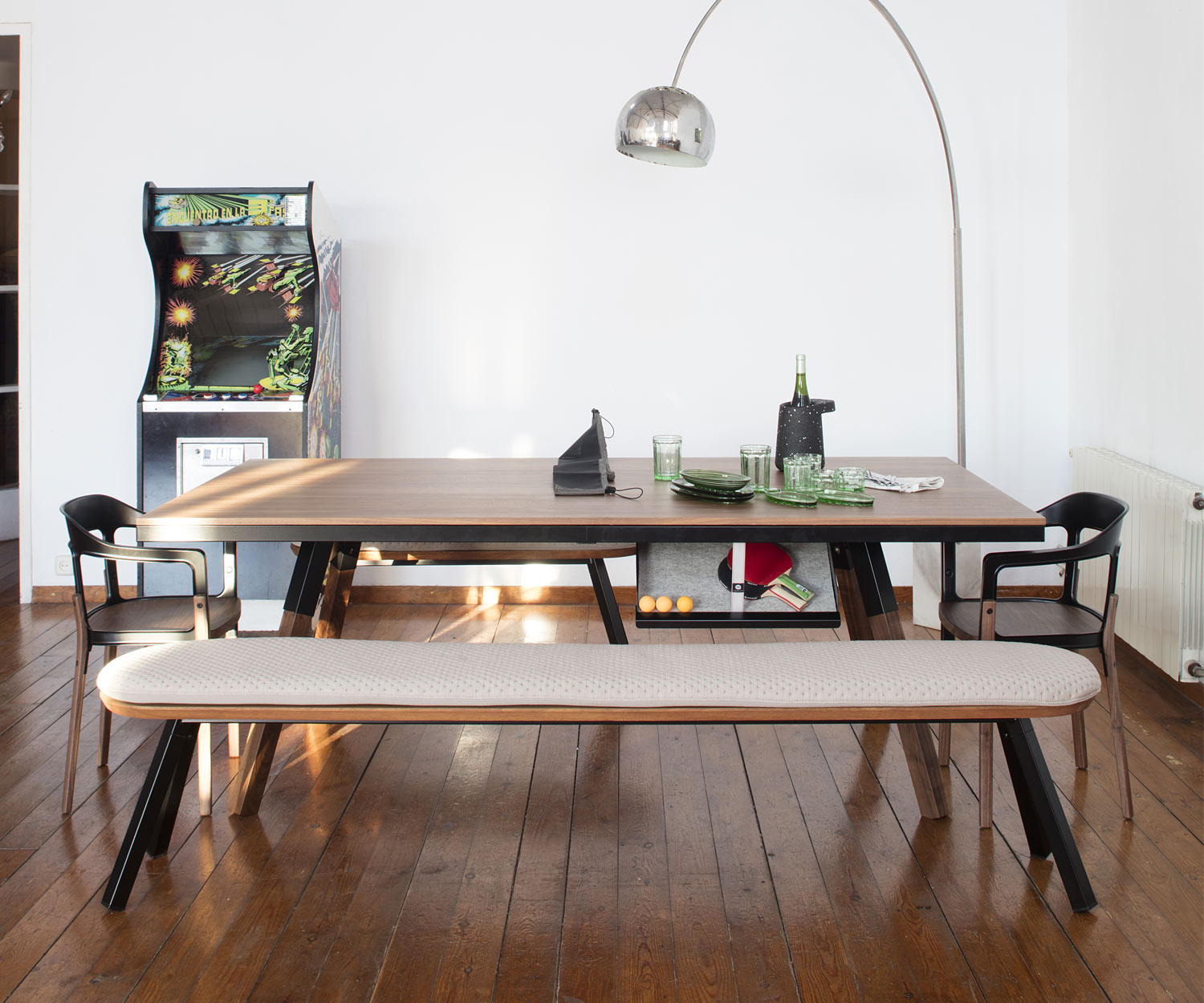 RS Barcelona Ping Pong Tischtennisplatte mit Nussbaum Tischplatte RS Barcelona Ping Pong Tischtennisplatte mit Nussbaum Tischplatte