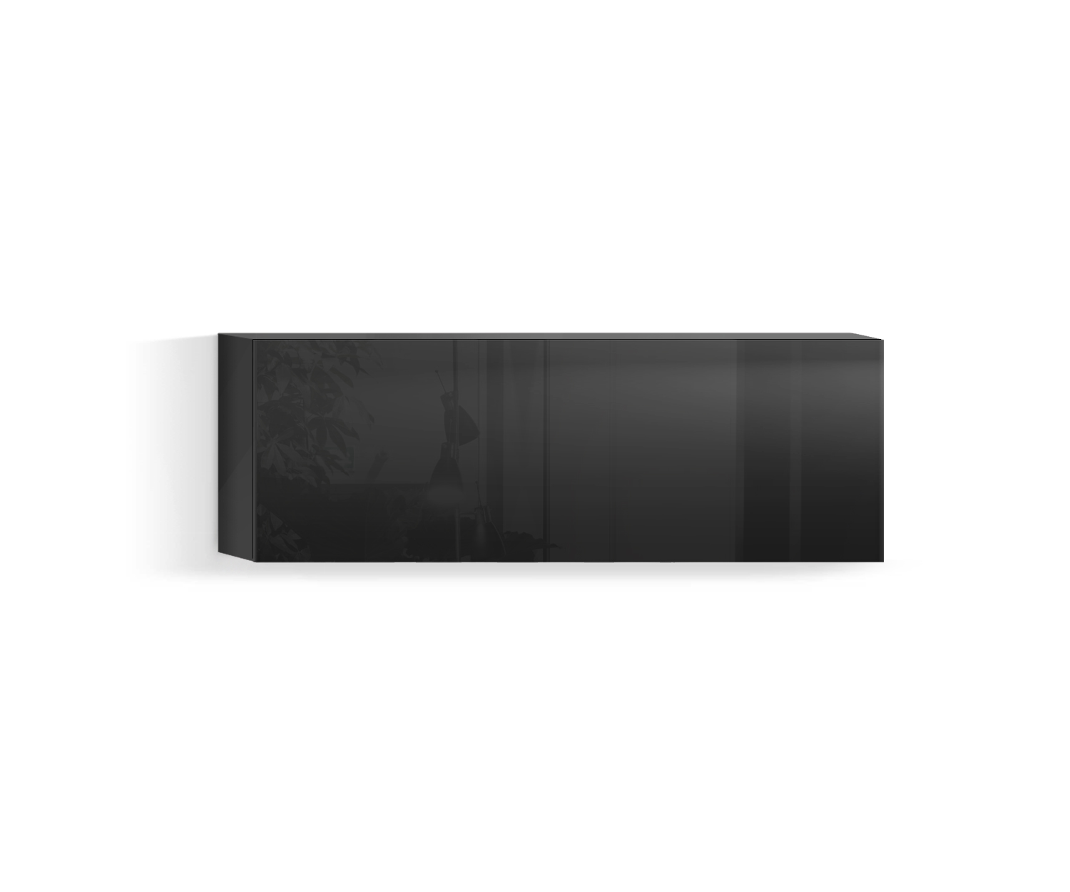 Design Wohnzimmer Hängeschrank Horizontal H32 B90 unten schwarz418 Design Wohnzimmer Hängeschrank Horizontal H32 B90 unten schwarz418