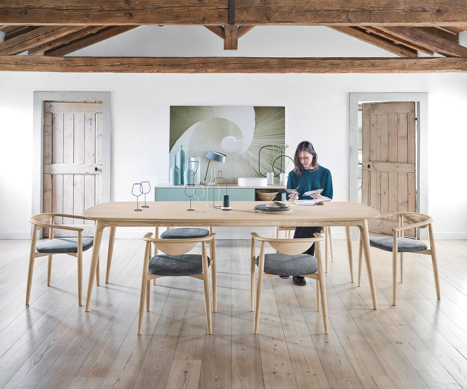 Moderner Novamobili Stuhl Rose Design Esszimmerstuhl Eiche hell Moderner Novamobili Stuhl Rose Design Esszimmerstuhl Eiche hell