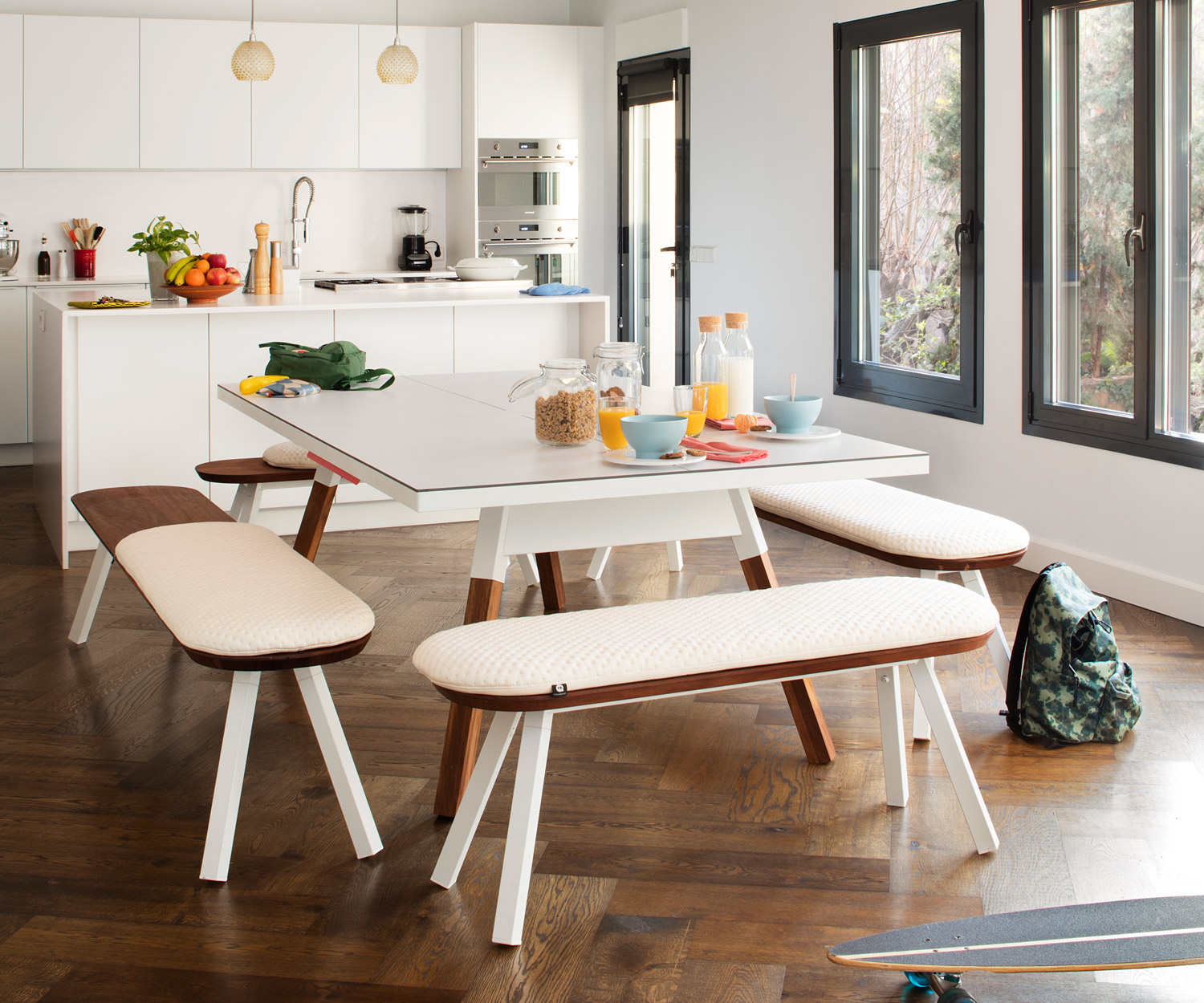 RS Barcelona Ping Pong Tischtennisplatte Esstisch 220 x 120 Esstisch RS Barcelona Ping Pong Tischtennisplatte Esstisch 220 x 120 Esstisch