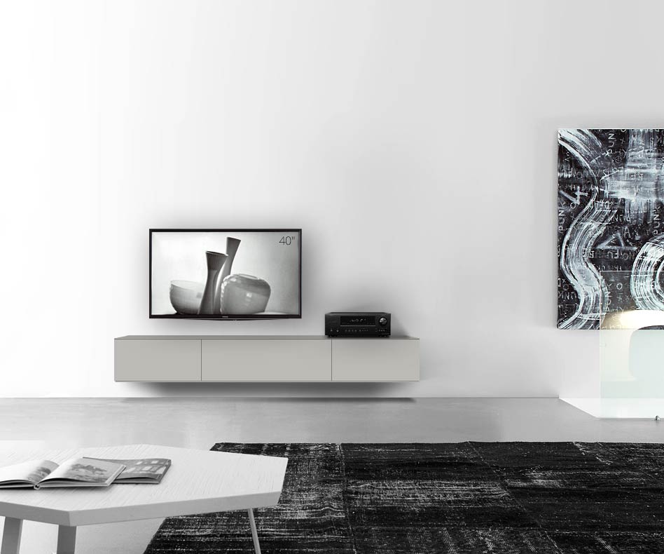 /Design Lowboard Wand B210 H33 5 matt hellgrau /Design Lowboard Wand B210 H33 5 matt hellgrau