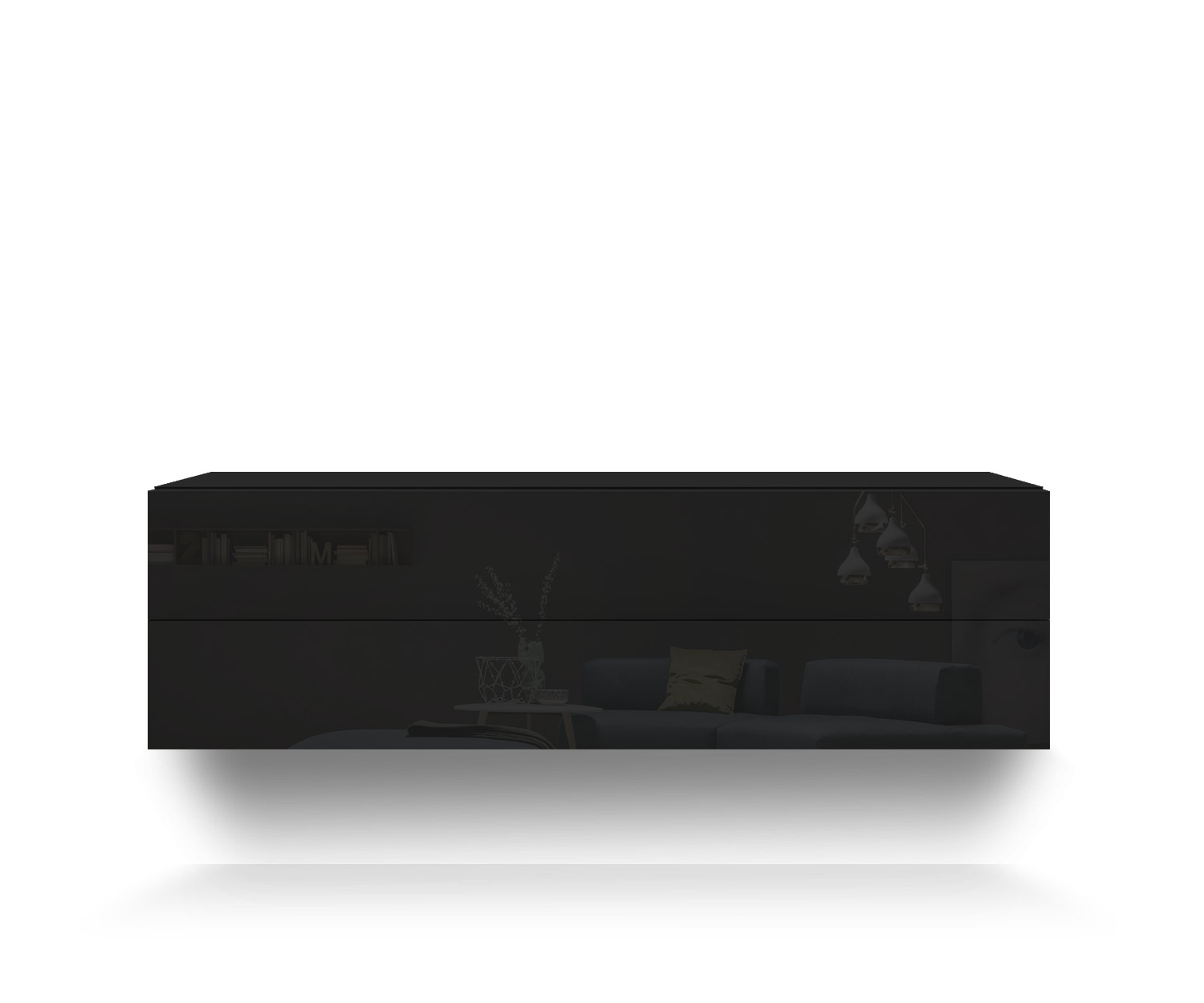 Novamobili Hängekommode Easy 2er B108 schwarz418 Novamobili Hängekommode Easy 2er B108 schwarz418