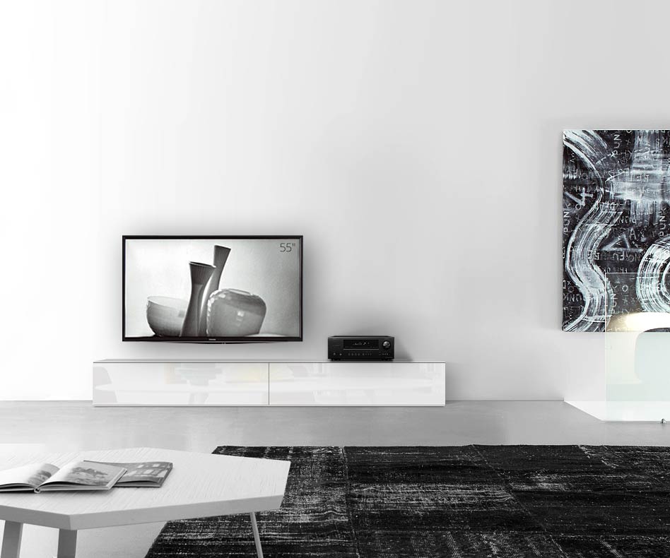 /Design Lowboard Boden B240 H35 glanz weiss /Design Lowboard Boden B240 H35 glanz weiss