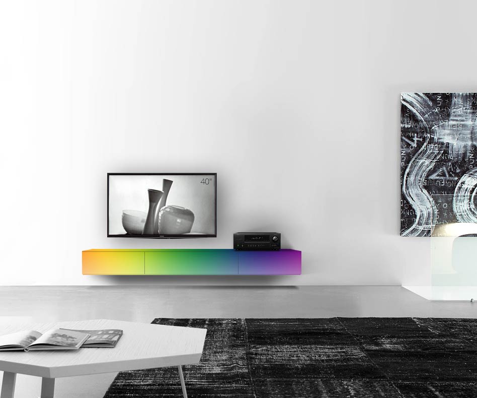 /Design Lowboard Wand B210 H25 5 matt RAL /Design Lowboard Wand B210 H25 5 matt RAL