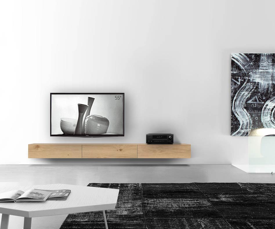 Livitalia Holz Design Lowboard Konfigurator Wand 270 cm 24 cm 56 cm Eiche hell Livitalia Holz Design Lowboard Konfigurator Wand 270 cm 24 cm 56 cm Eiche hell