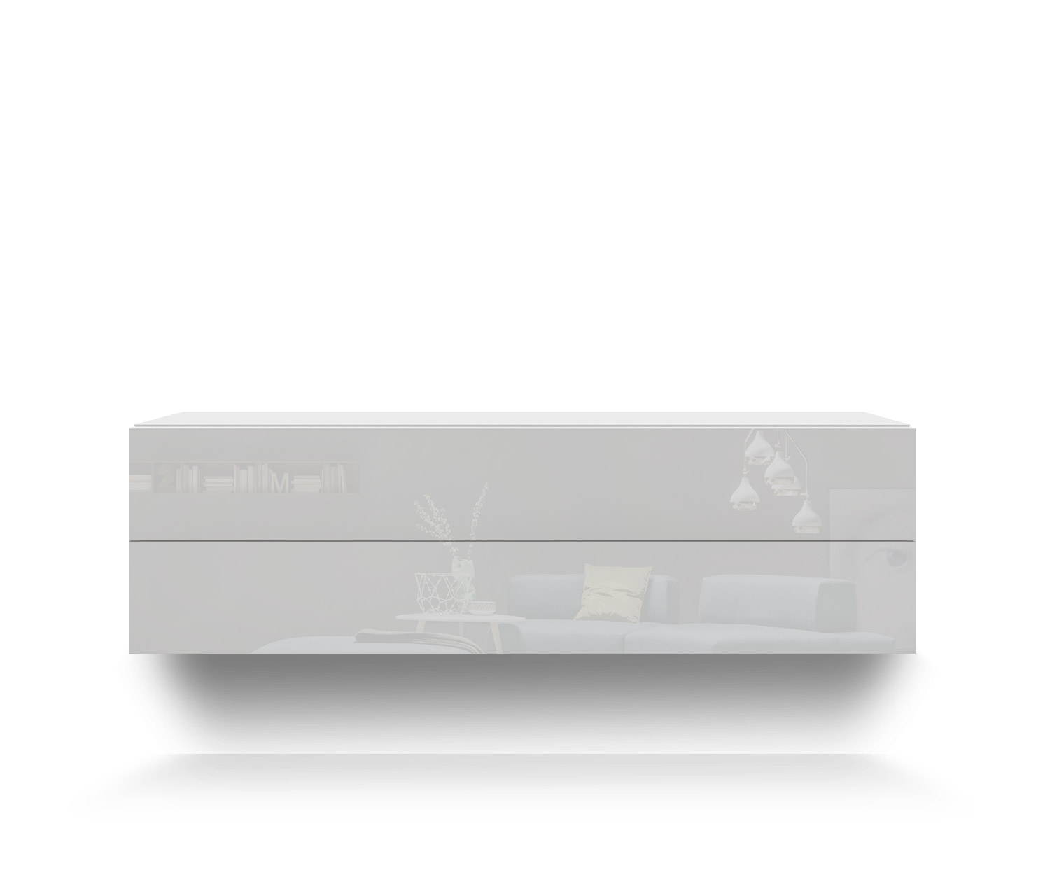 Novamobili Hängekommode Easy 2er B108 weiß400 Novamobili Hängekommode Easy 2er B108 weiß400