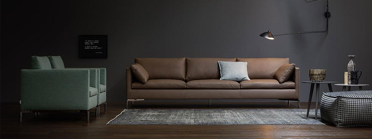 Sofas richtig im Wohnzimmer platzieren