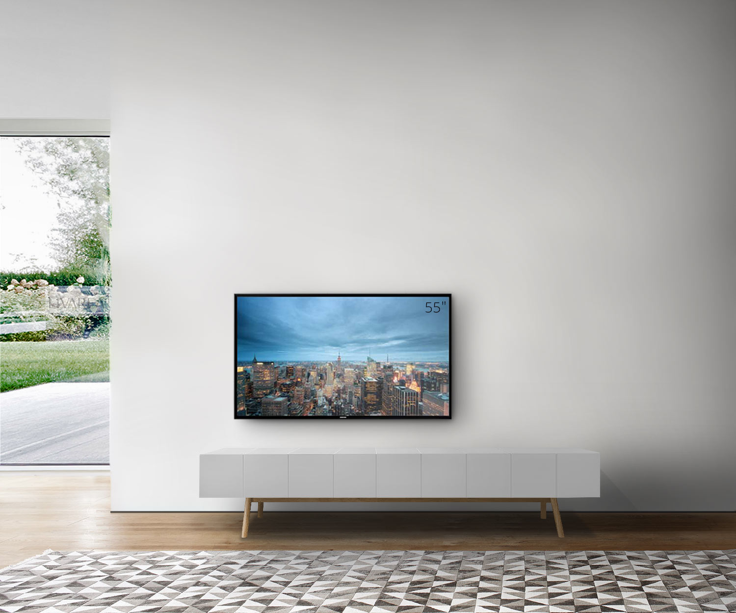 al2 Designer Design Lowboard MOS I KO auf Füßen Eiche Korpus Weiß Matt al2 Designer Design Lowboard MOS I KO auf Füßen Eiche Korpus Weiß Matt