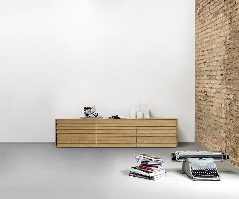 Punt Sussex Sideboard boden B177 Super Matt Eiche Punt Sussex Sideboard boden B177 Super Matt Eiche