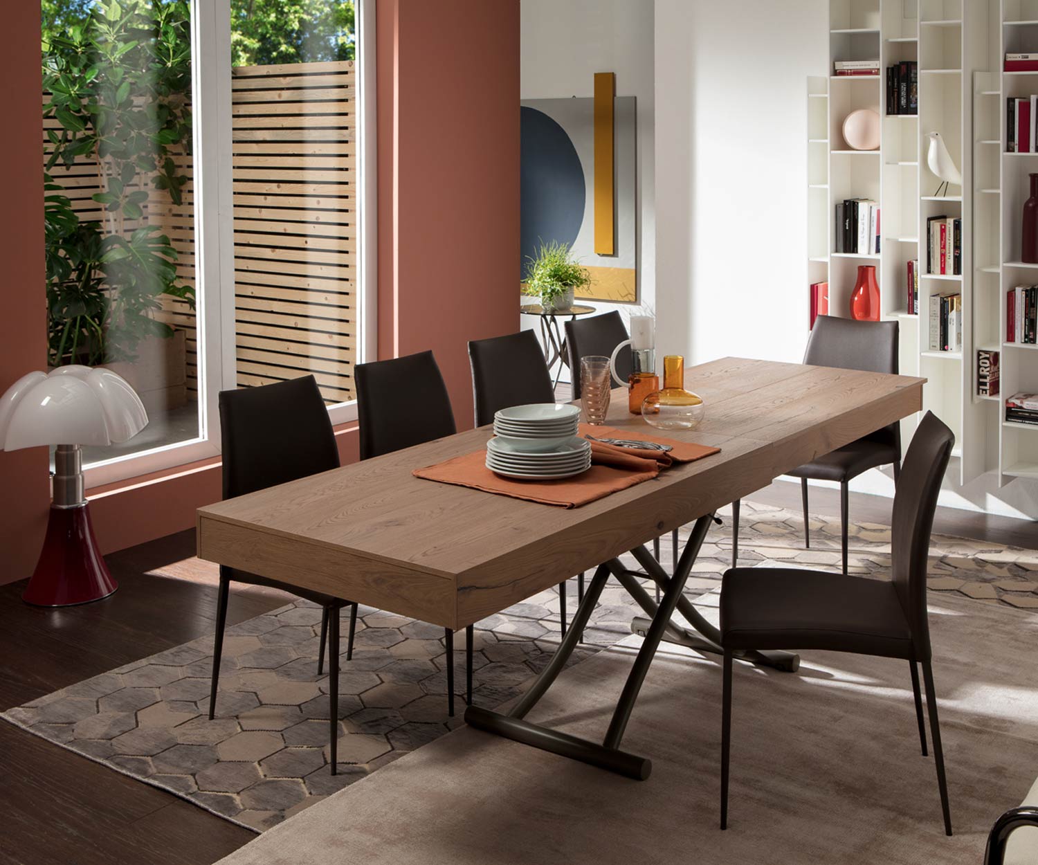 Ozzio Newood Tisch T123 Holz PZ 93 Eiche Natur Tafel für Esszimmer Ozzio Newood Tisch T123 Holz PZ 93 Eiche Natur Tafel für Esszimmer