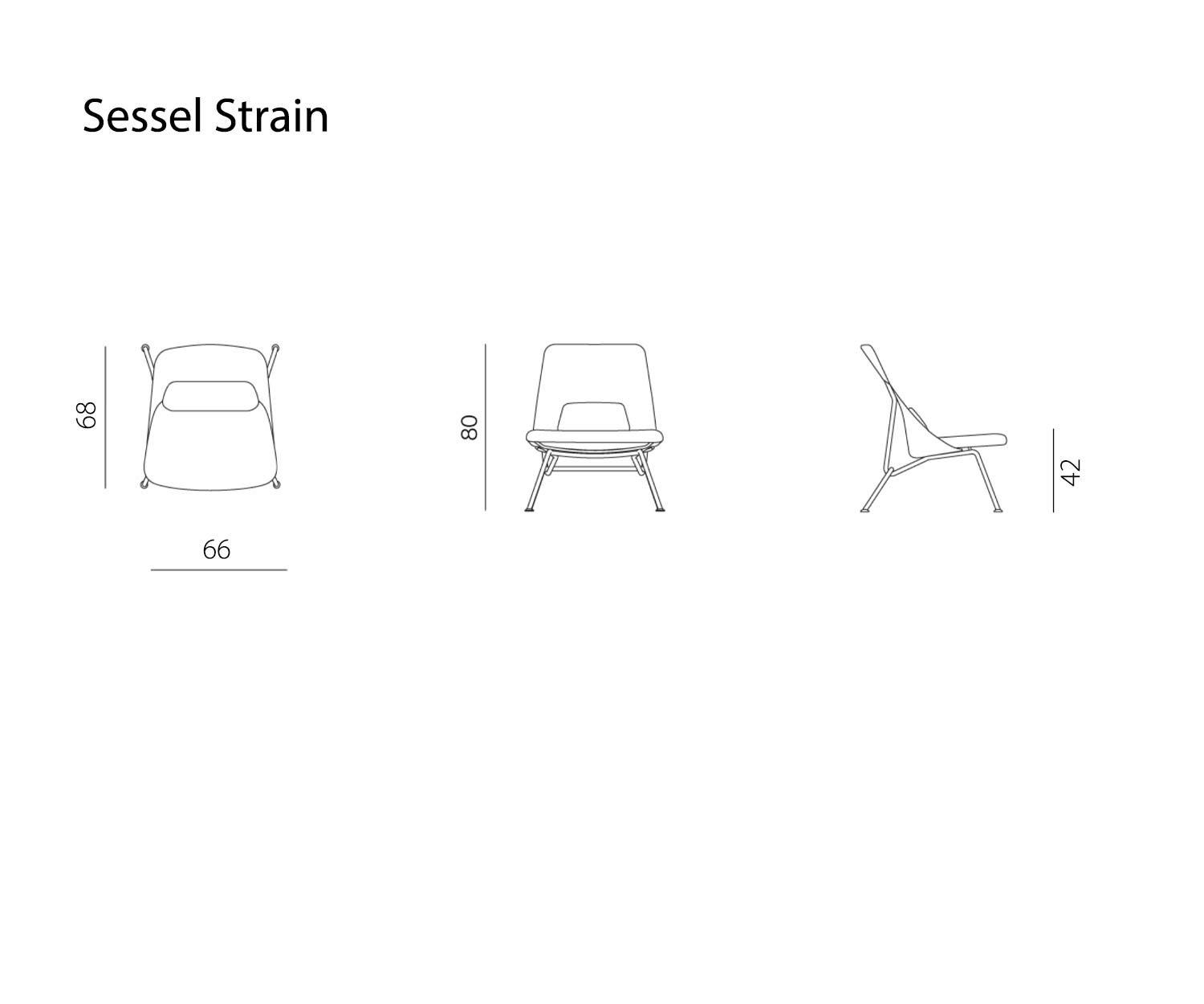 Prostoria Strain Sessel Abmessungen Maße Größen Größenangaben