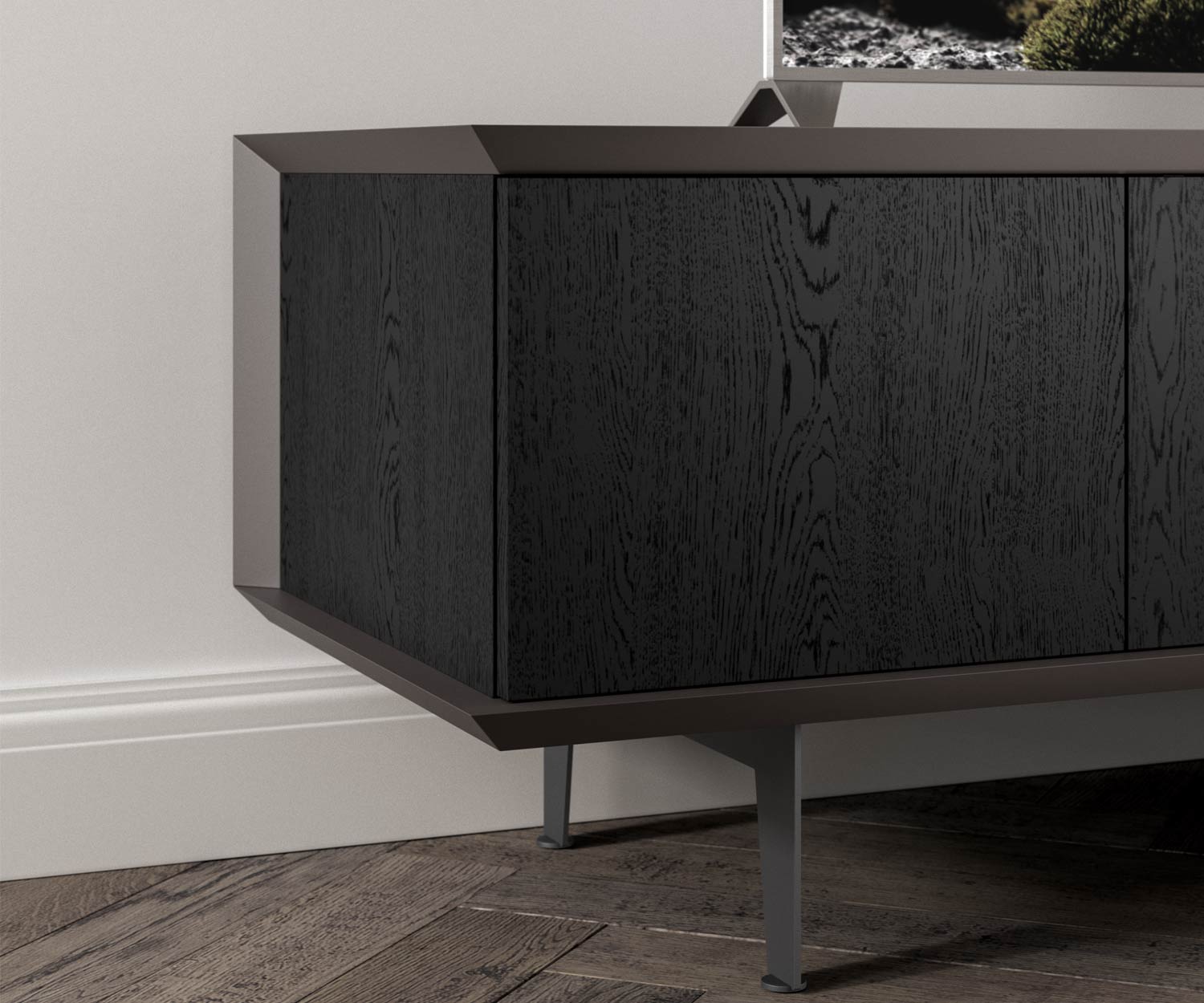 Brera TV Lowboard X309 mit Fuessen und Glastuer fuer Technik Brera TV Lowboard X309 mit Fuessen und Glastuer fuer Technik