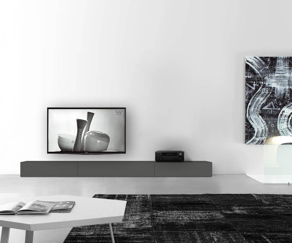 /Design Lowboard Boden B300 H27 matt dunkelgrau /Design Lowboard Boden B300 H27 matt dunkelgrau