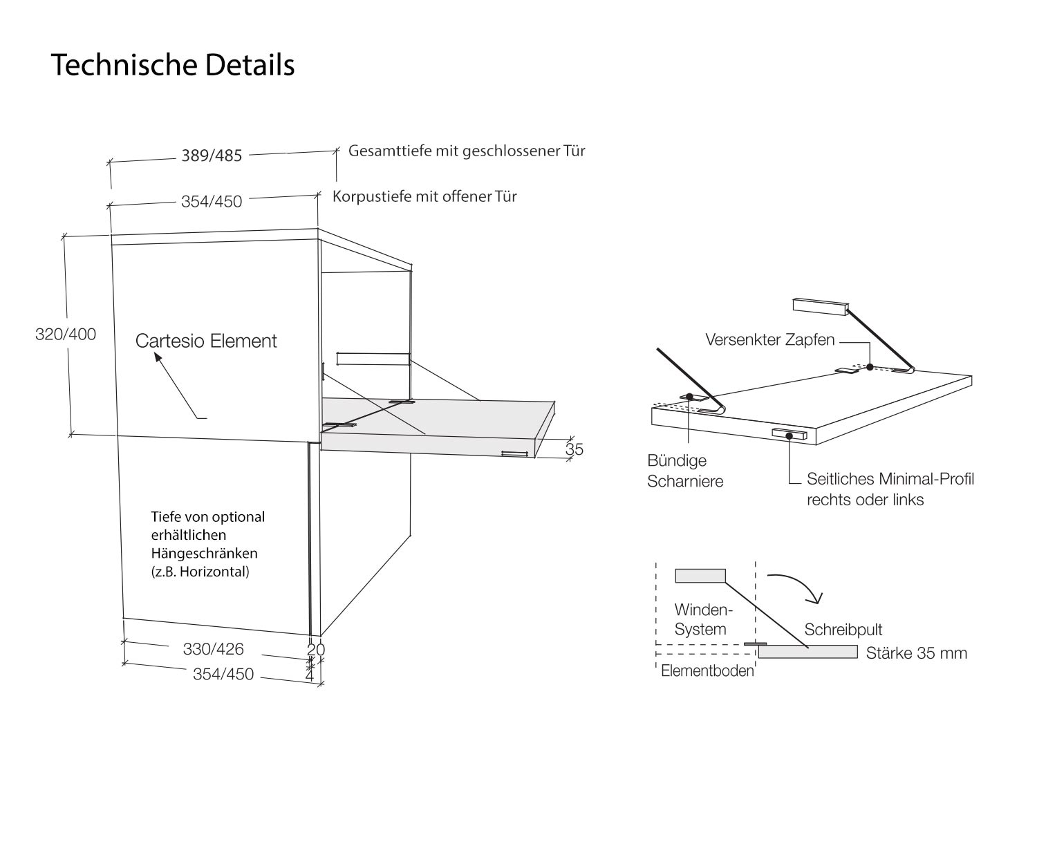 Livitalia Cartesio Hängeschrank mit Schreibtisch Maße Skizze Livitalia Cartesio Hängeschrank mit Schreibtisch Maße Skizze