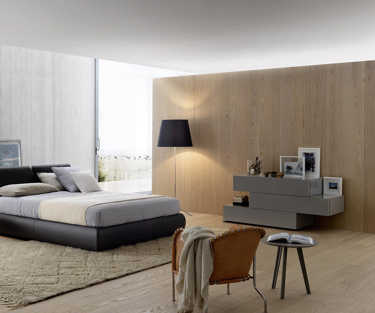 Moderne Livitalia Valeo Design Kommode mit 3 Schubladen versetzt Moderne Livitalia Valeo Design Kommode mit 3 Schubladen versetzt