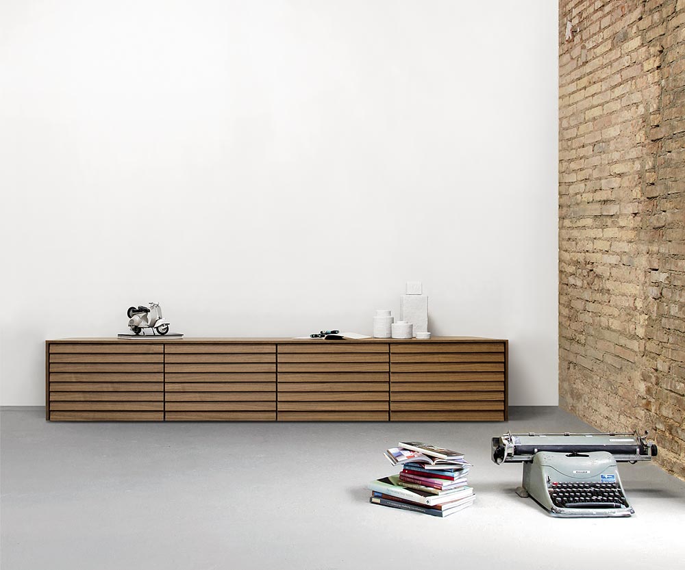 Punt Sussex Sideboard Boden B235 Super Matt Walnuss Punt Sussex Sideboard Boden B235 Super Matt Walnuss