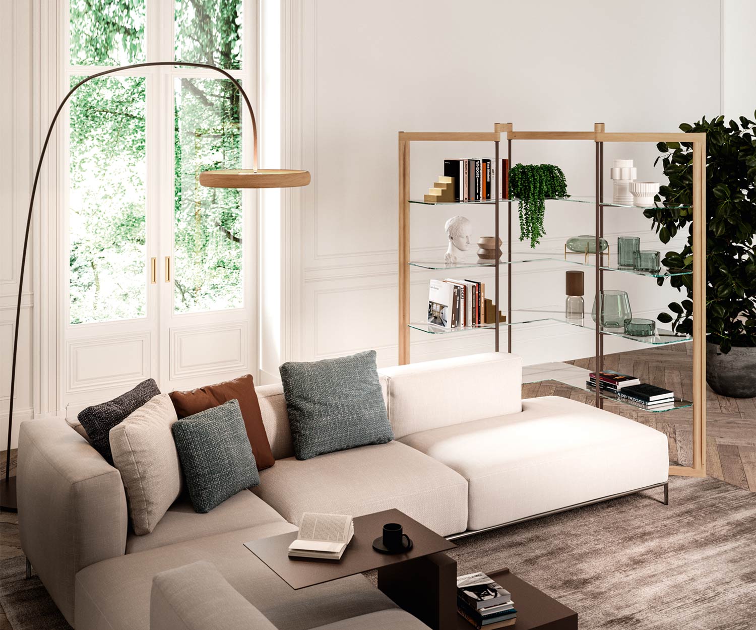 Design Eckregal kann um die Ecke gestellt werden Design Eckregal kann um die Ecke gestellt werden