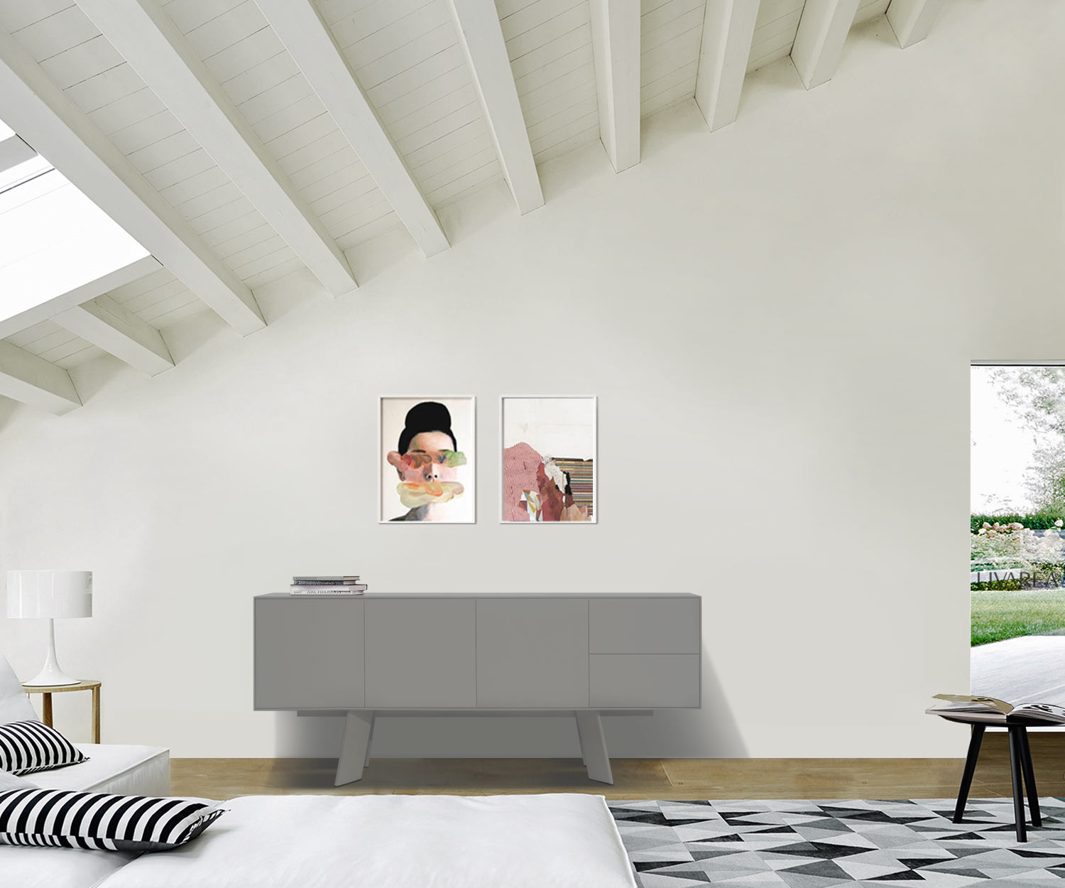 al2 Designer Sideboard Alhambra 003 Breite 180 cm mit 2 Schubladen al2 Designer Sideboard Alhambra 003 Breite 180 cm mit 2 Schubladen