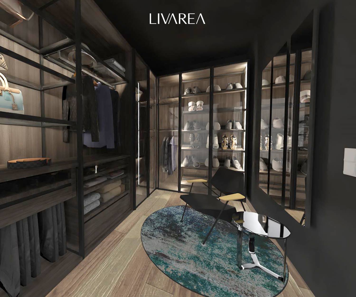 3D Planung Ray Tracing Begehbares Ankleidezimmer 3D Planung Ray Tracing Begehbares Ankleidezimmer