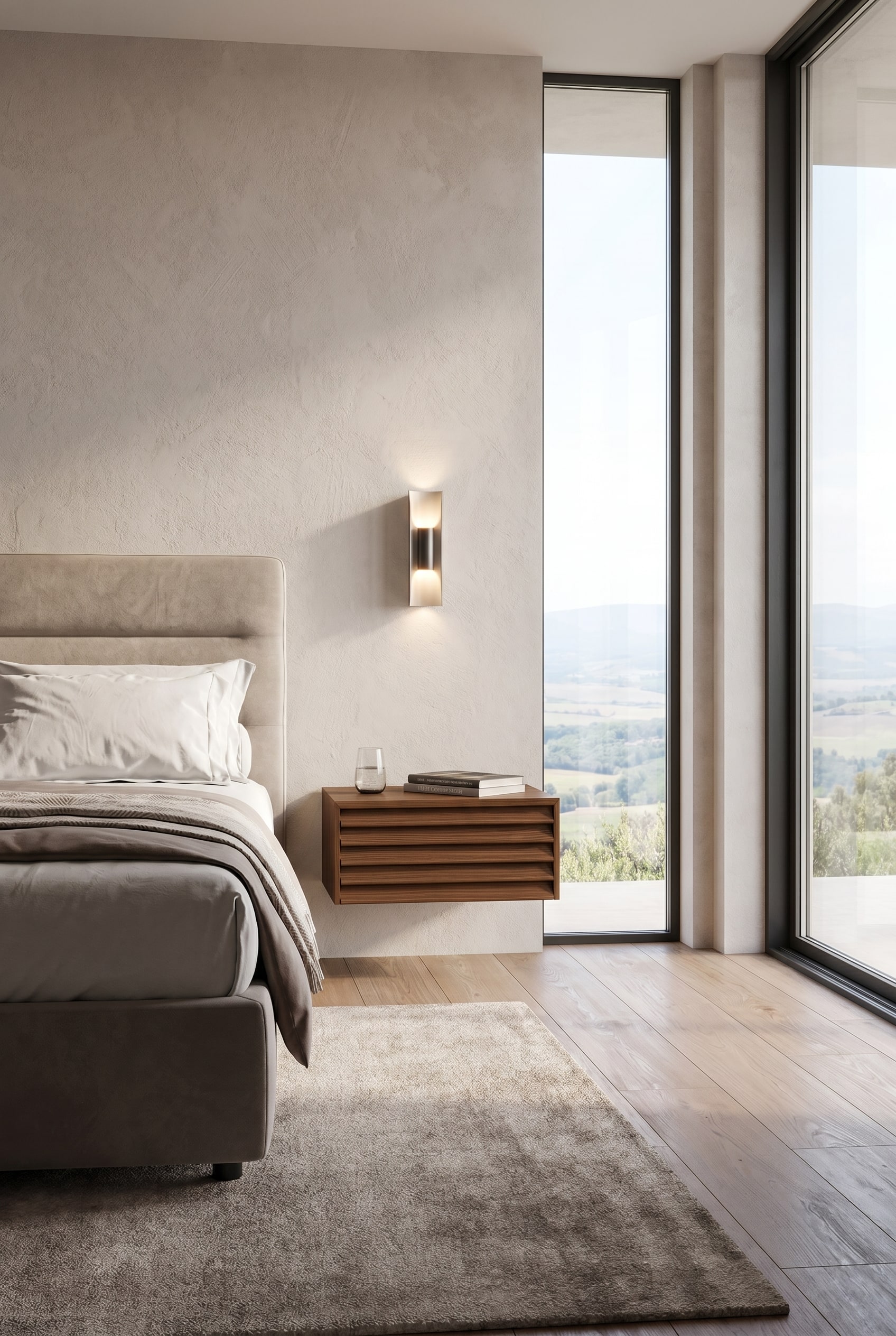 Punt Sussex Nachttisch mit Holzlamellen-Front