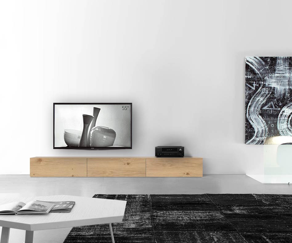 Livitalia Holz Design Lowboard Konfigurator Boden 270 cm 32 cm 56 cm Eiche hell Livitalia Holz Design Lowboard Konfigurator Boden 270 cm 32 cm 56 cm Eiche hell