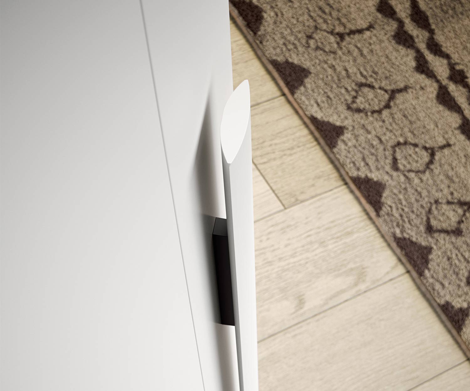 Moderner Novamobili Design Kleiderschrank Alfa Curvo im Detail Griff Asse Moderner Novamobili Design Kleiderschrank Alfa Curvo im Detail Griff Asse