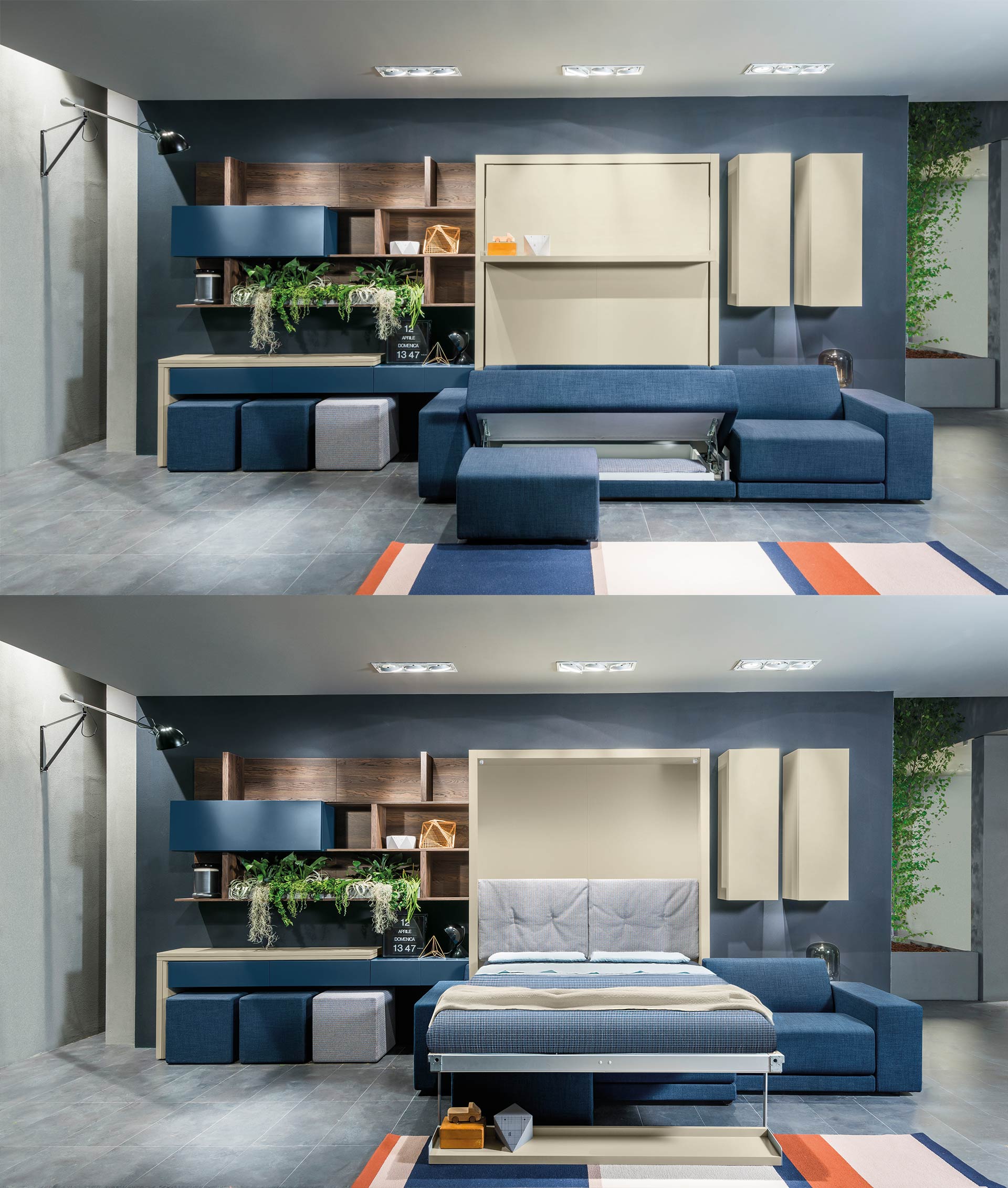 Clei Arbeitszimmer mit Schrankbett Clei Arbeitszimmer mit Schrankbett