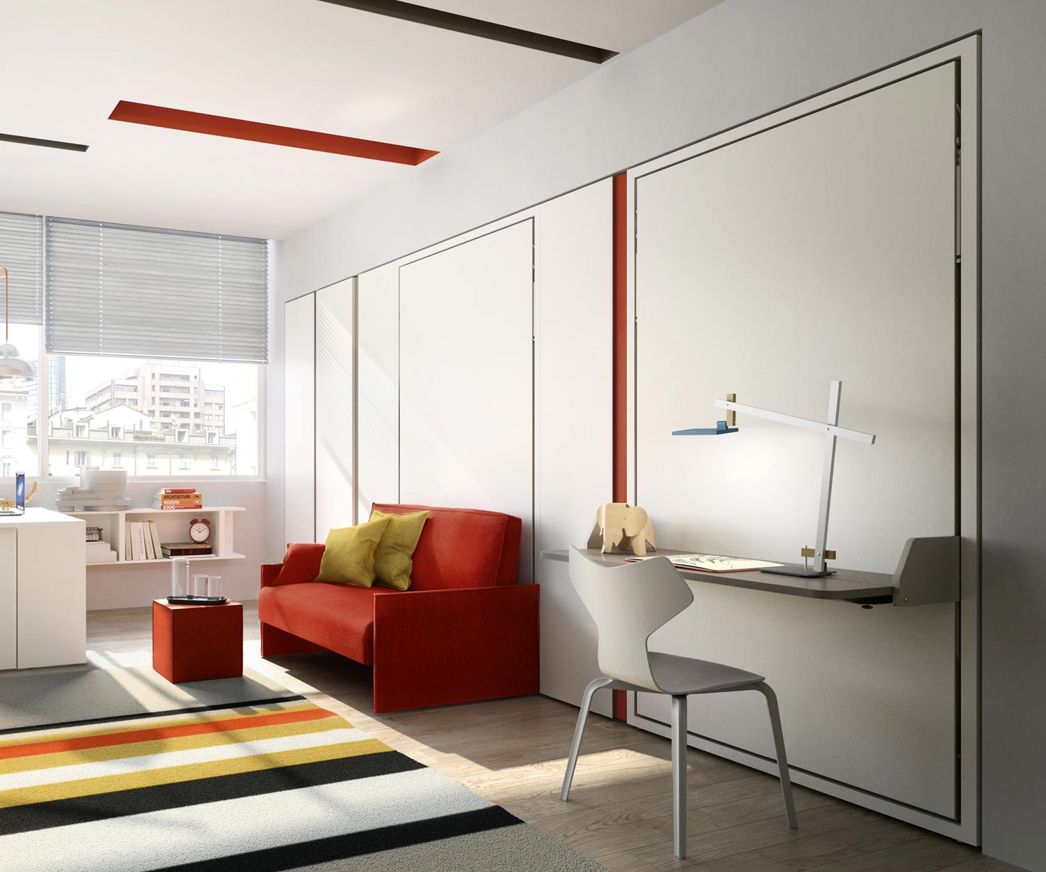 Clei Schrankbetten Altea Book 120 Sofa offen Clei Schrankbetten Altea Book 120 Sofa offen
