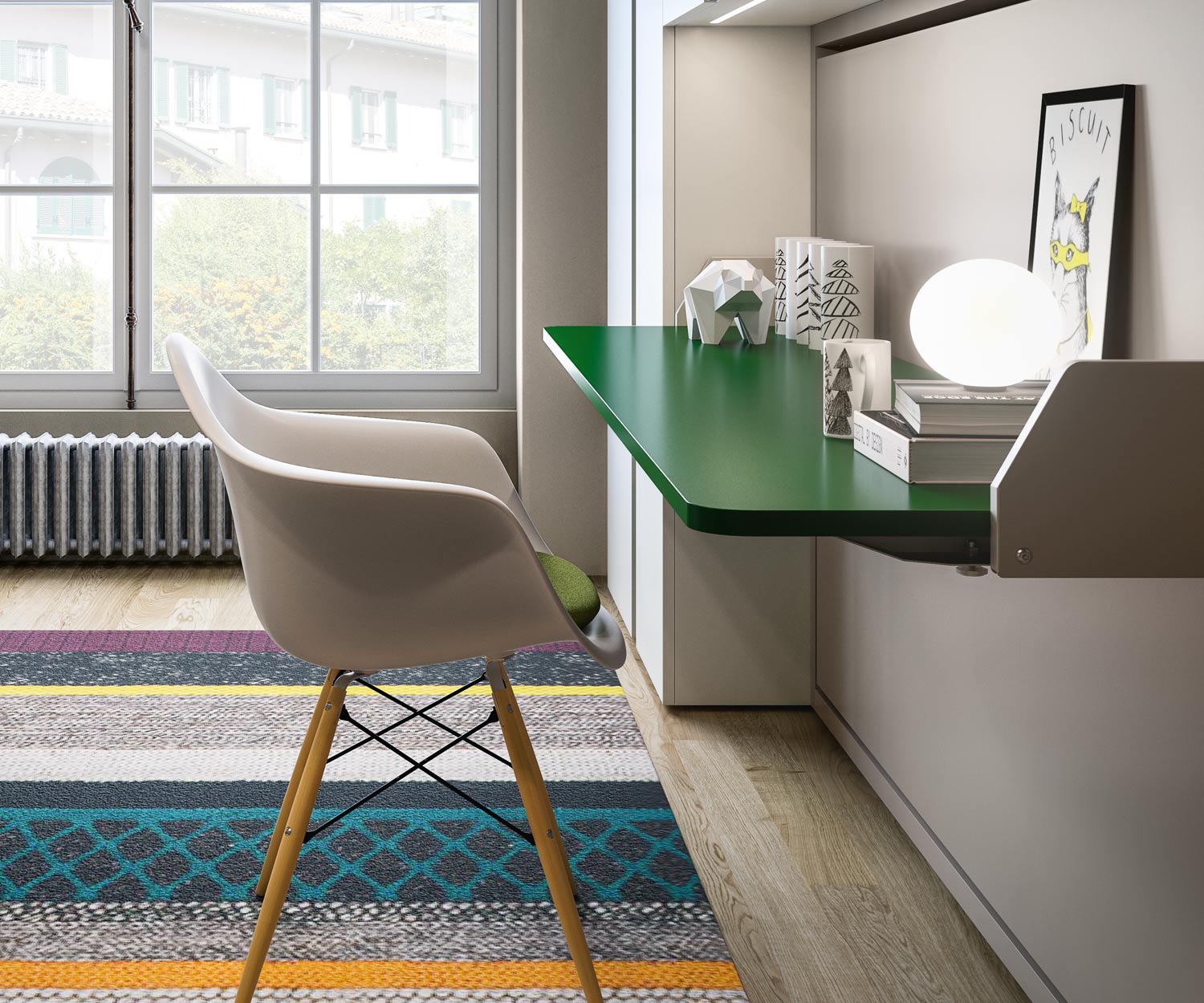 Clei Kali 90/120 Designer Board Schrankbett mit Schreibtisch Clei Kali 90/120 Designer Board Schrankbett mit Schreibtisch